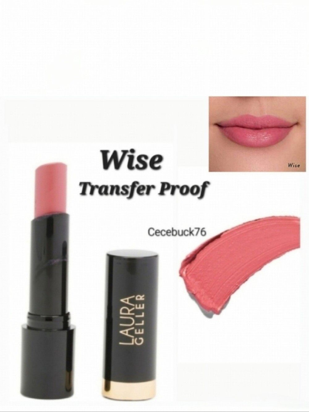 🌺Laura Geller Wise Smart Pout Matte Transfer Proof Lipstick